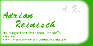 adrian reinisch business card